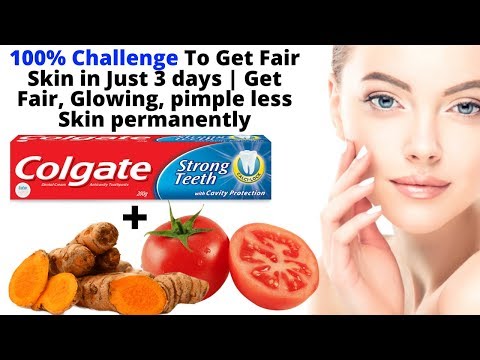 100% Challenge To Get Fair Skin in Just 2 days  - Get Fair, Glowing, pimple less Skin Permanently Video