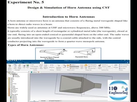 Design and Simulation of Horn (Rectangular) Antenna using CST Studio | AWP Lab 05