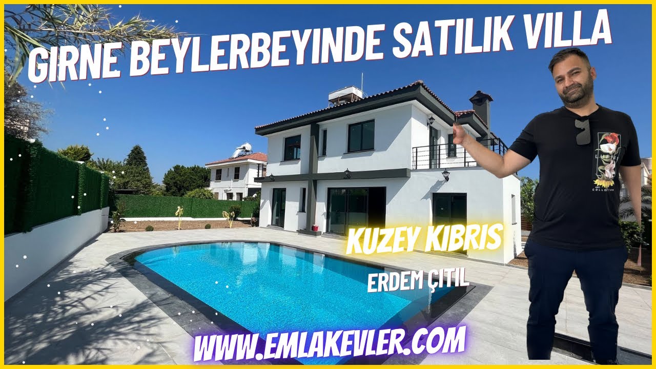 Kıbrıs Emlak Evler Beylerbeyi Girnede 5 odalı fevkalade Villa