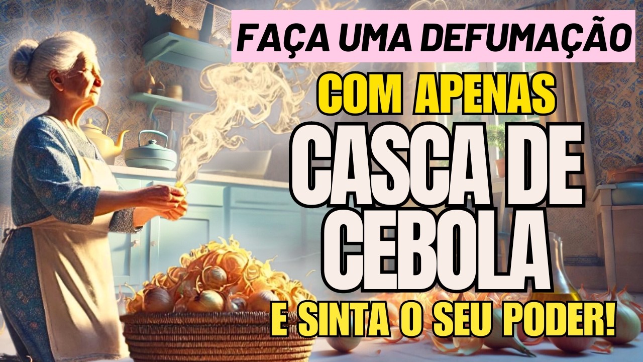 FAÇA UMA DEFUMAÇÃO COM CASCAS DE CEBOLA PARA BLOQUEAR O MAU-OLHADO 🌿