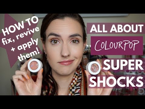 ColourPop SUPER SHOCK 101 | How to Apply, Fix + Revive Dried Up Super Shock Shadows