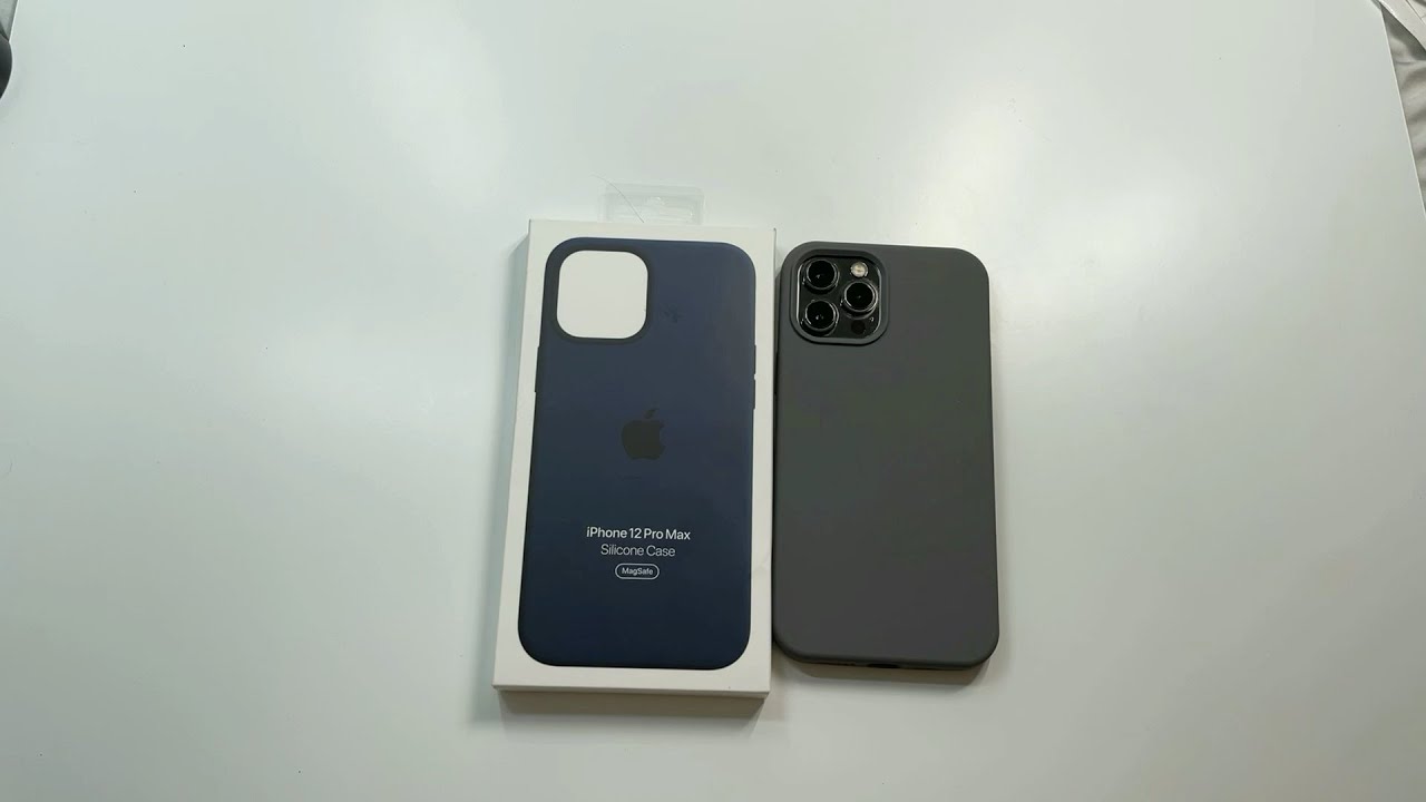 Official Apple Silicone Case with MagSafe Deep Navy for iPhone 12 Pro Max Unboxing and Review