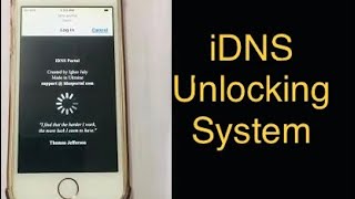 IDNS never help to unlock iCloud || ios 15.6 jailbreak through DNS server