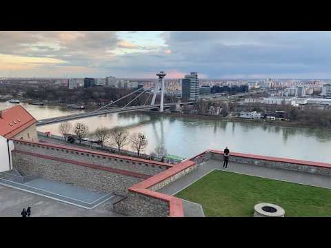 Bratislava City |  Danube River view from Bratislava Castle, Slovakia