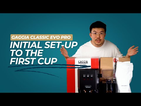 How to Use Your Gaggia Classic Evo Pro for the First Time (Step-by-Step)