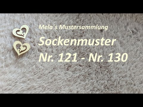 10 Sockenmuster Nr. 121 - Nr. 130
