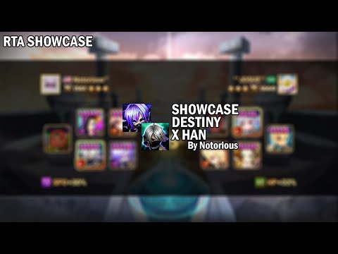 【 Summoners Wars 】HAN X DESTINY By Notorious  | REPLAY RTA SHOWCASE #06