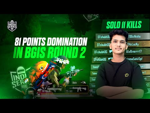 Qualified For Bgis Round 3 🔥 | Solo 11 Finishes 🚀 | 81 Points Domination 💪 | @kraftonindiaesports