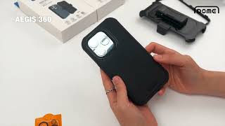 Whitestone Aegis Apple iPhone 15 Pro Hoesje Full Protect Cover Rood Hoesjes