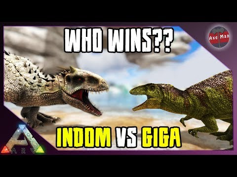 INDOMINUS REX VS GIGANOTOSAURUS | JURASSIC ARK | ARK SURVIVAL EVOLVED [EP31]