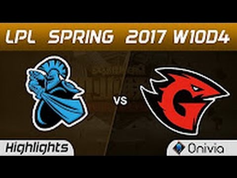 NB vs GT Highlights Game 2 LPL Spring 2017 W10D1 NewBee vs Game Talents