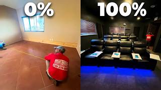 I Built a Luxury Home Theater With ZERO Experience! (Start to Finish)