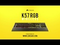 CORSAIR K57 RGB Wireless Gaming Keyboard - Vivid RGB Lighting, Wireless Freedom