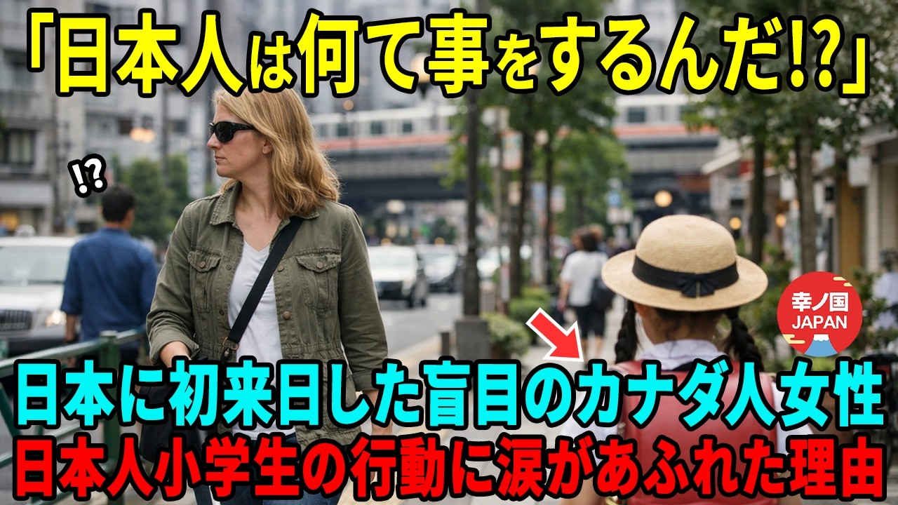 【海外の反応】「日本人はやはりレベルが違う」盲目のアメリカ人女性が初来日した際に日本人の少女の行動に涙した理由