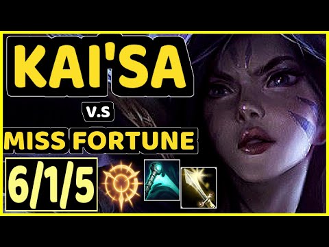 SACY (KAI'SA) vs MISS FORTUNE - 6/1/5 KDA BOTTOM ADC GAMEPLAY - BR Ranked DIAMOND