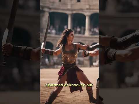 Extremely rare in Ancient Rome , female gladiators #shorts #history