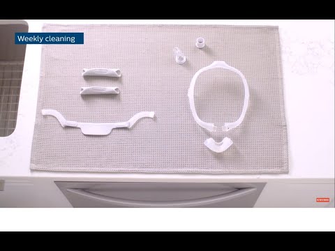 How to disassemble and clean Philips DreamWear mask with under nose nasal and gel pillows cushions