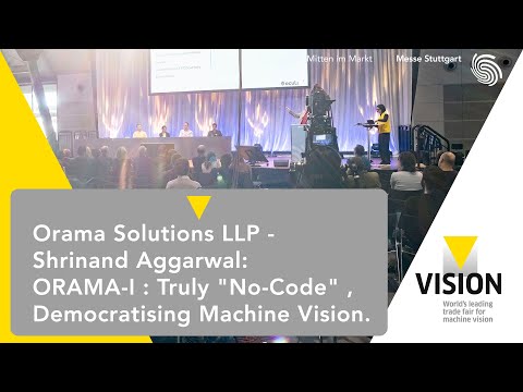 ORAMA-I : Truly "No-Code" , Democratising Machine Vision