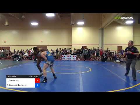 2018 Marine Corps US Open/UWW Junior Freestyle 70 Con 32 #1 - Joshua Jones (BWC) Vs. Tommy Strasse