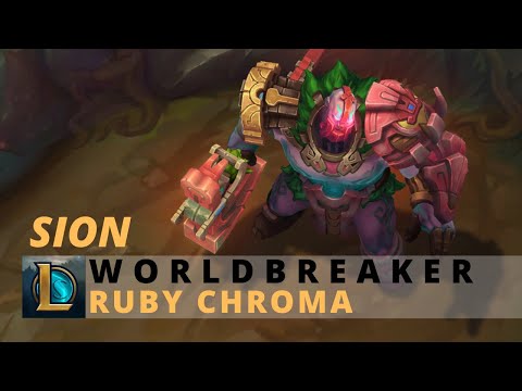 Worldbreaker Sion Ruby Chroma - League Of Legends
