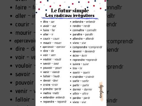 Le radical des verbes du 3eme groupe