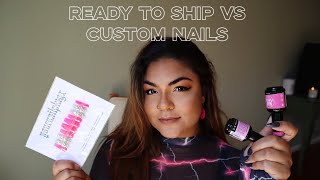 Ready to ship vs Custom made to order press on nails | Press on nail business