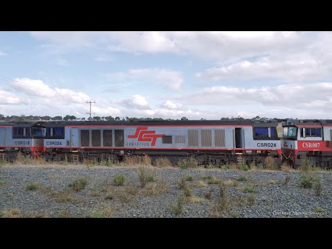 SCT 7MP9 Freight Train With Boxcars, Containers & QUBE Steel Wagons (8/4/2023) - PoathTV Railways