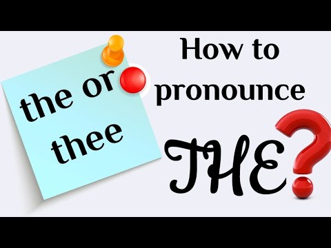 How to pronounce the article "The" | Common mistake in English speaking |