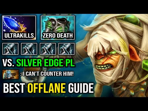 BEST OFFLANE GUIDE 1v5 Ultrakills Bristleback Insane Tanker Vs Silver Edge PL Pro DotA 2