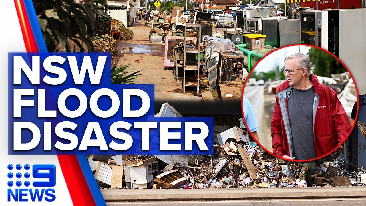 Lismore flood clean-up efforts become a political row | 9 News Australia