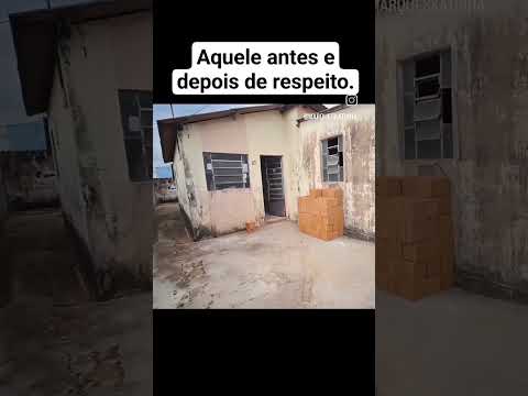 antes e depois da fachada da. O que acharam? #reforma #construction #construção #design #decoração