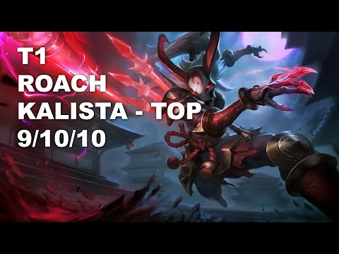 T1 Roach Top Kalista vs Jayce - KR Challenger Patch 10.8