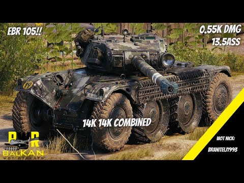 EBR 105 - Damage 0.55k Assist 13.5k -World of Tanks