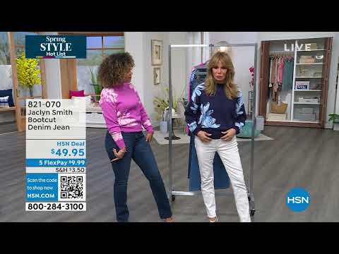 Jaclyn Smith Stretch Denim Bootcut Jean