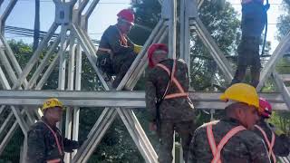 Comienza el desmontaje del Puente Modular en Villa Nueva