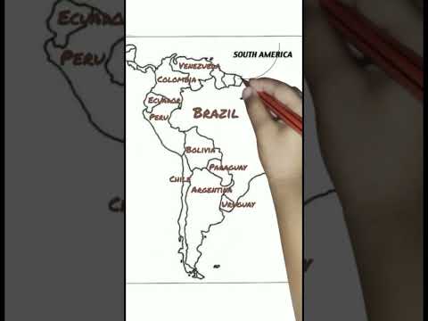 South America #PoliticalMap #southamerica #map #geography