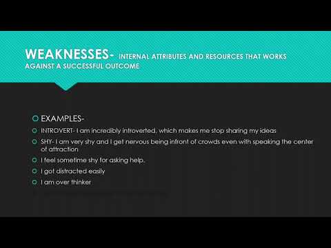 Personal SWOT analysis with example| Most asked question in interview | #personalSWOT #SWOTAnalysis