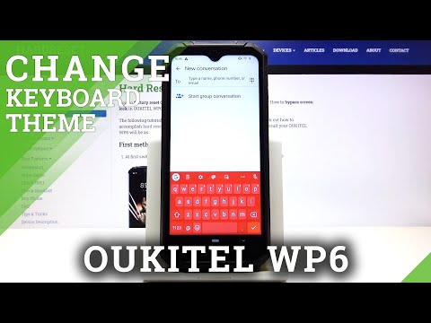 How to Manage Keyboard Settings in Oukitel WP6 - Change Keyboard Theme