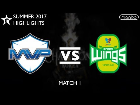 MVP vs JAG Game 1 Highlights LCK Summer 2017 MVP vs Jin Air GreenWings LoL eSports