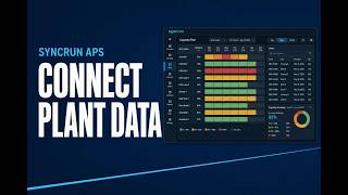 How Syncrun APS Uses Plant Data for Production Planning
