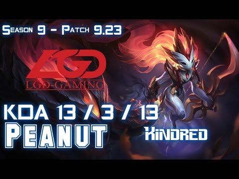 LGD Peanut KINDRED vs Gen Clid LEE SIN Jungle - Patch 9.23 KR Ranked