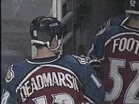 Blackhawks Krivokrasov Game Winning Goal Past Avs Roy 1996 Playoffs