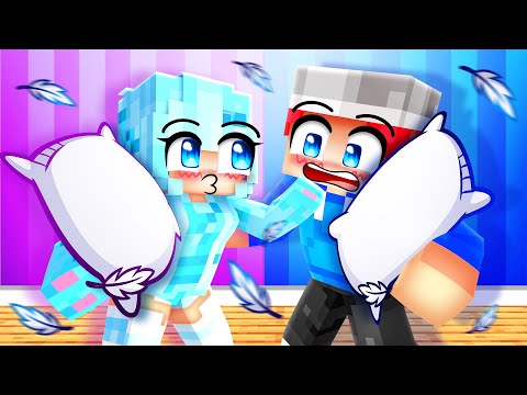 Gara & Abby SLEEPOVER in Minecraft?