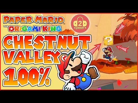 100% Chestnut Valley Walkthrough (Find EVERY Collectible!) | Paper Mario: The Origami King