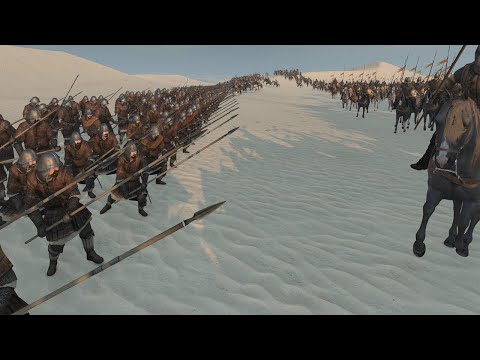 500 SPEARMAN VS 500 CAVALRY (1000 MAN BATTLE) - Mount & Blade 2 BANNERLORD