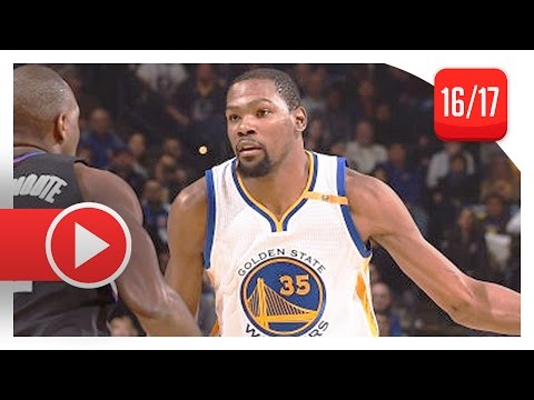 Kevin Durant Full Highlights vs Clippers (2017.02.23) - 25 Pts, 15 Reb, 7 Ast