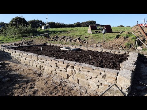 Spring Fed Timber Framed Greenhouse Part 2 Stone Foundation