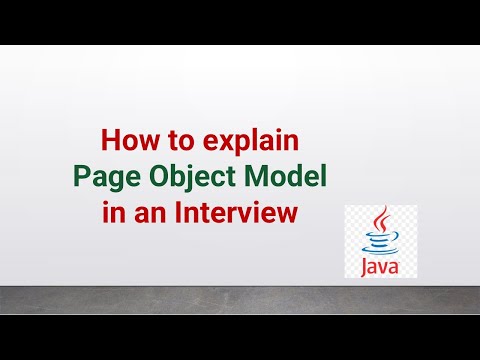 How to explain page object model in an Interview #youtube #automation #coding #javaprogramming