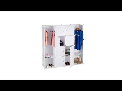 Kleiderschrank-Organizer Mit 5 Fächern – Faltbar, 3er Pack, Schwarz