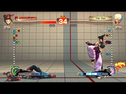 SSFIV~ Juri (lutuna) vs  Elena (narikan) HD